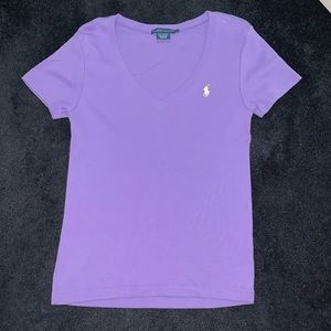 Polo Ralph Lauren lavender v-neck
